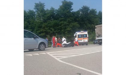 Incidente a Gattico: motociclista ferito