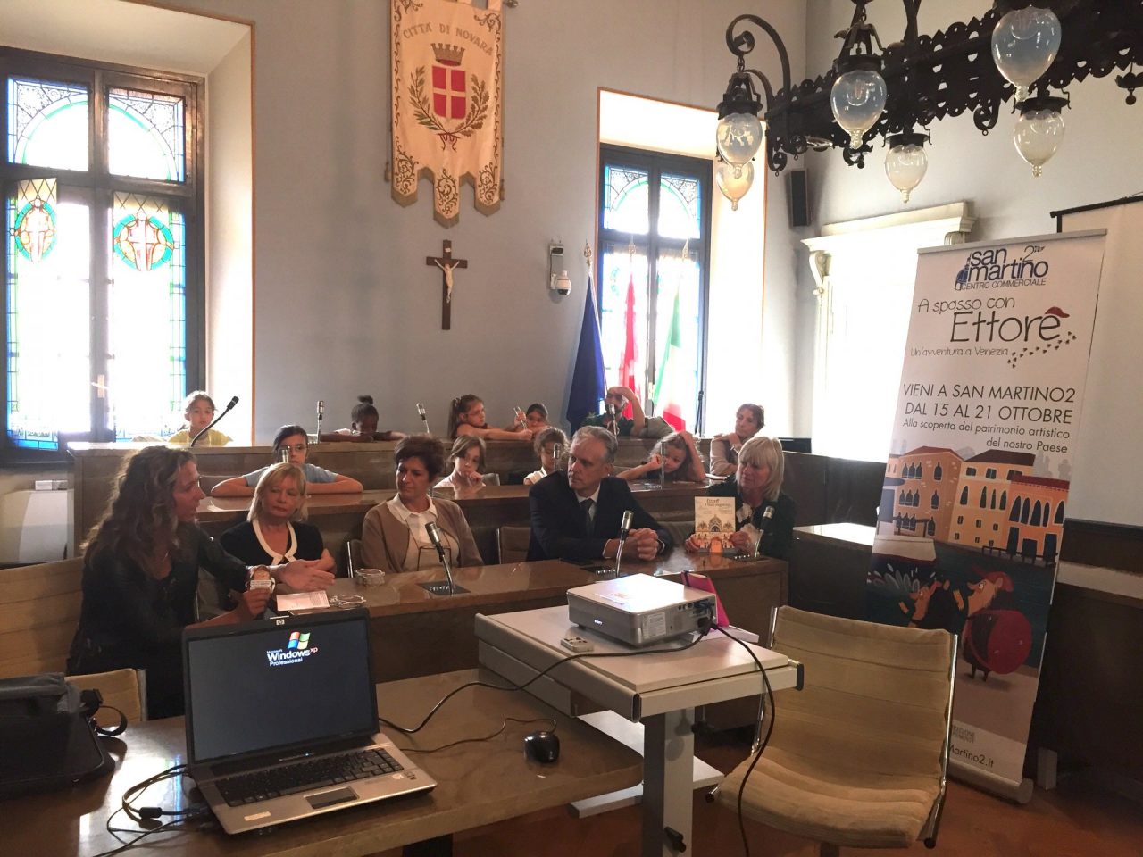 Ettore il riccio viaggiatore porta Venezia a Novara