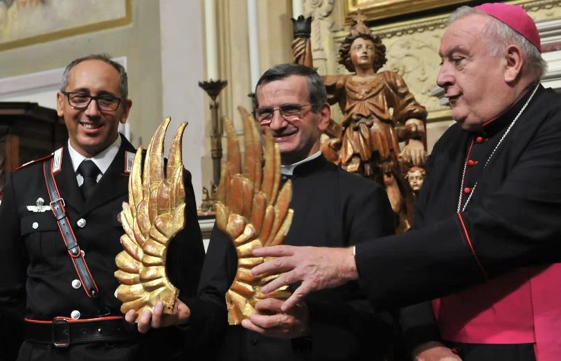 Tornati in diocesi gli angeli rubati