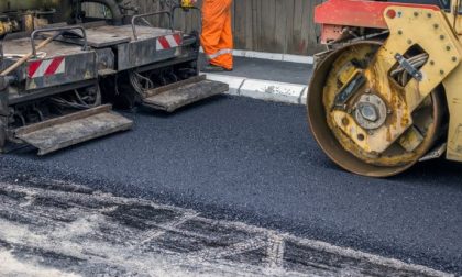 Lavori di asfaltatura in corso XXIII Marzo