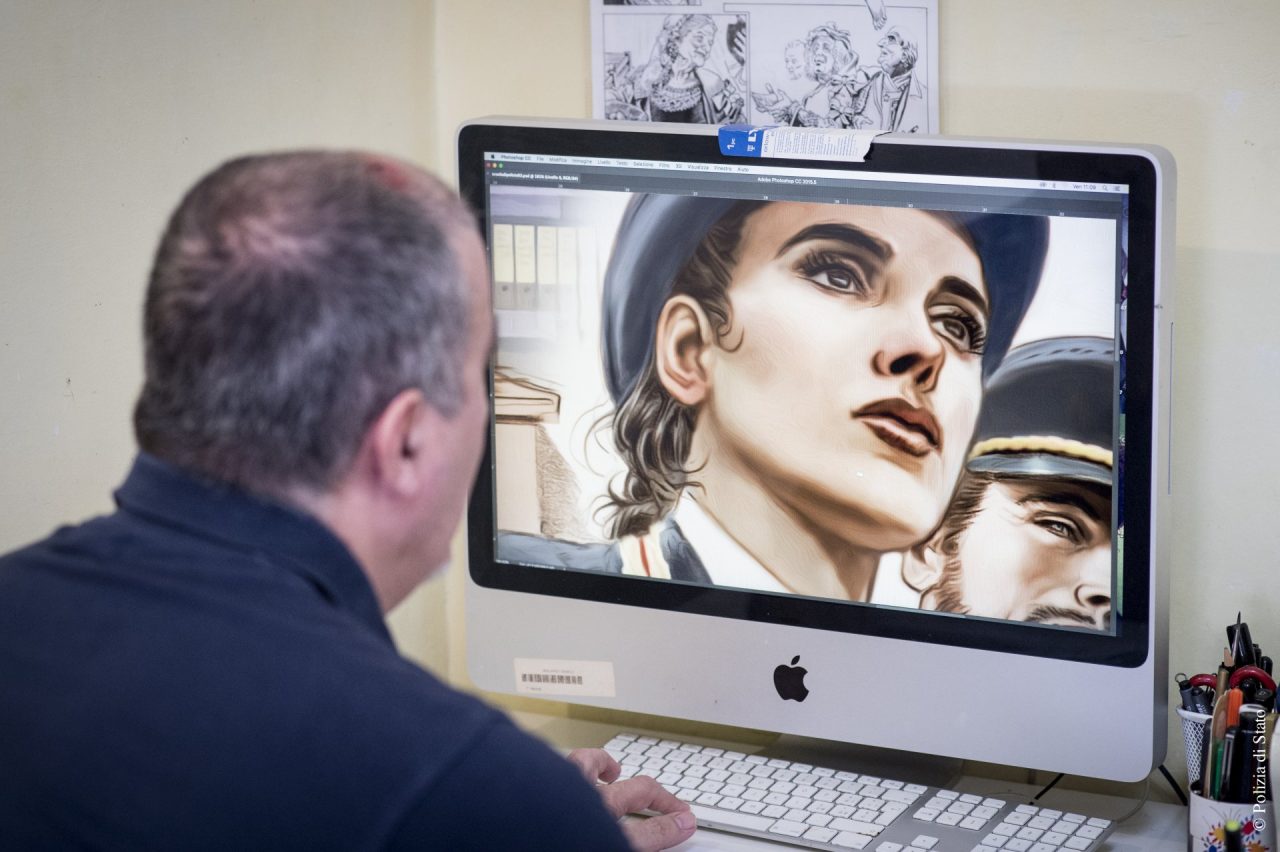 Calendario della Polizia di Stato 2019 con le tavole di dodici fumettisti