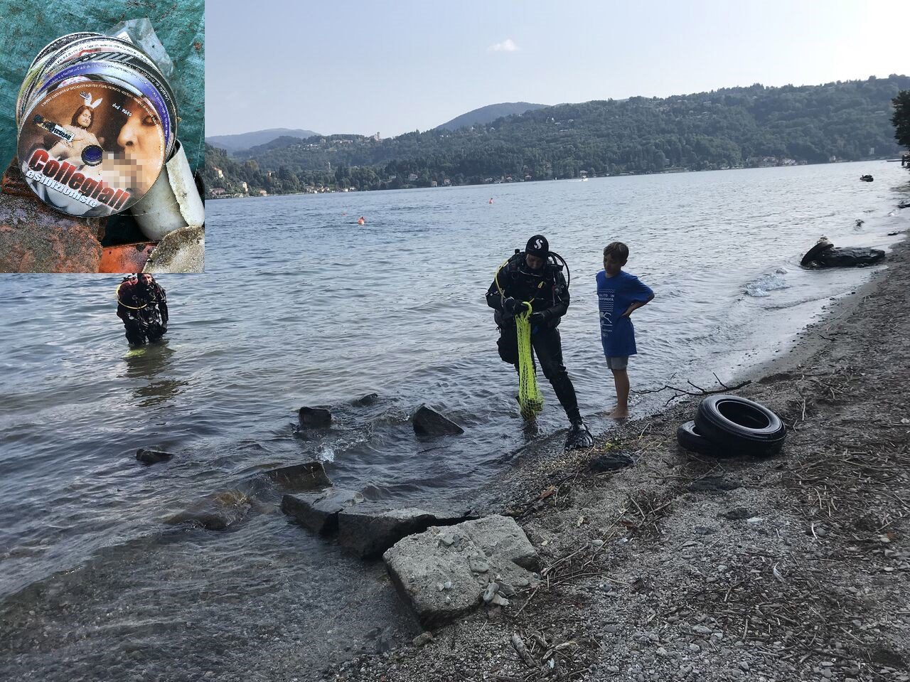 Lago D’Orta: sui fondali pescata collezione di dvd porno