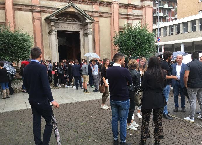 In tanti a salutare Riccardo