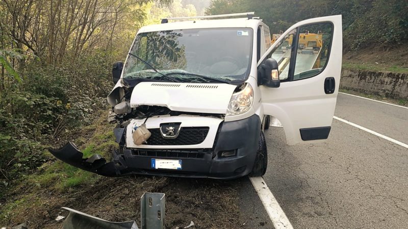 Sfonda guard-rail per evitare cinghiali sulla Cremosina