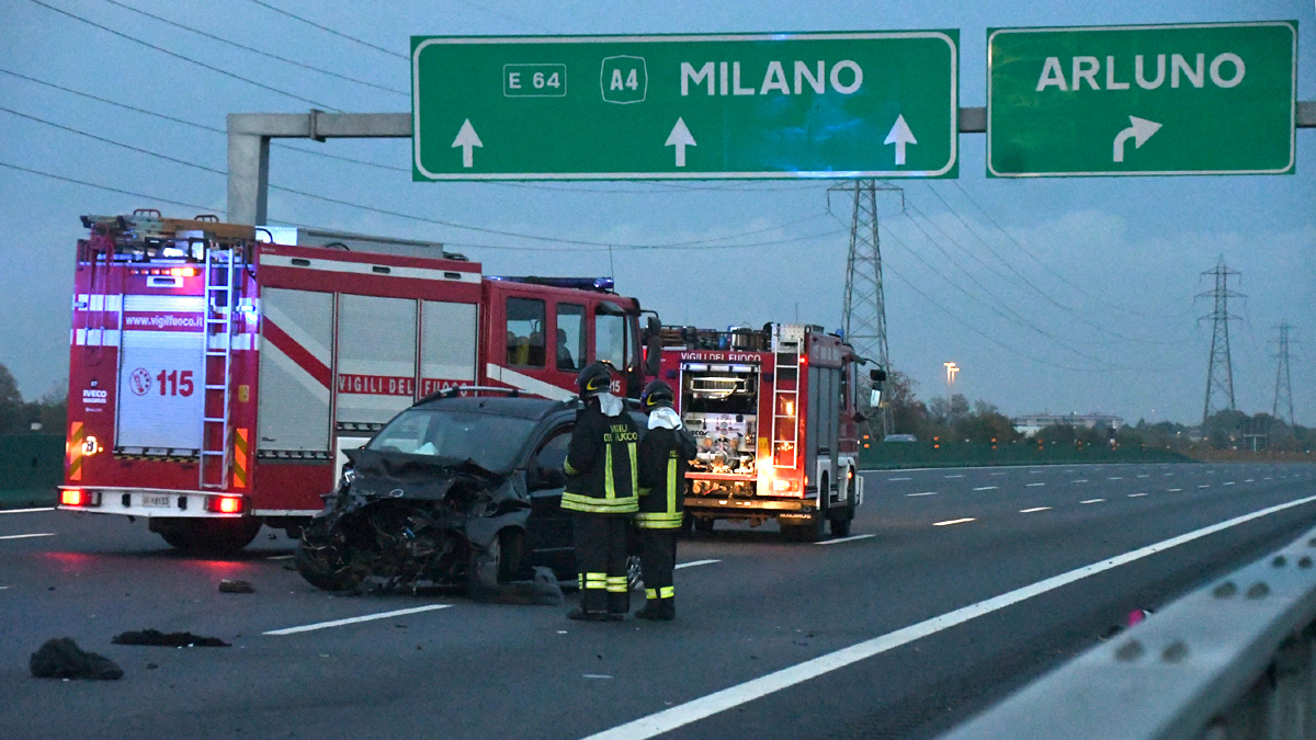 Incidente in A4 ad Arluno: muore giovane futura sposa VIDEO