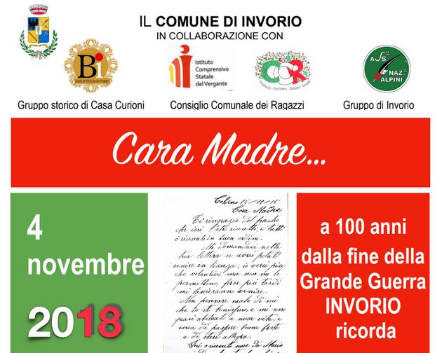 Invorio ricorda i caduti della Grande guerra con una giornata intera