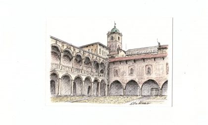Una finestra sul territorio, le opere degli urban sketchers in mostra a Palazzo Natta