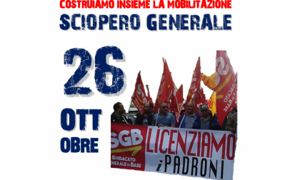 Sciopero generale oggi, venerdì 26: coinvolti i sindacati di base