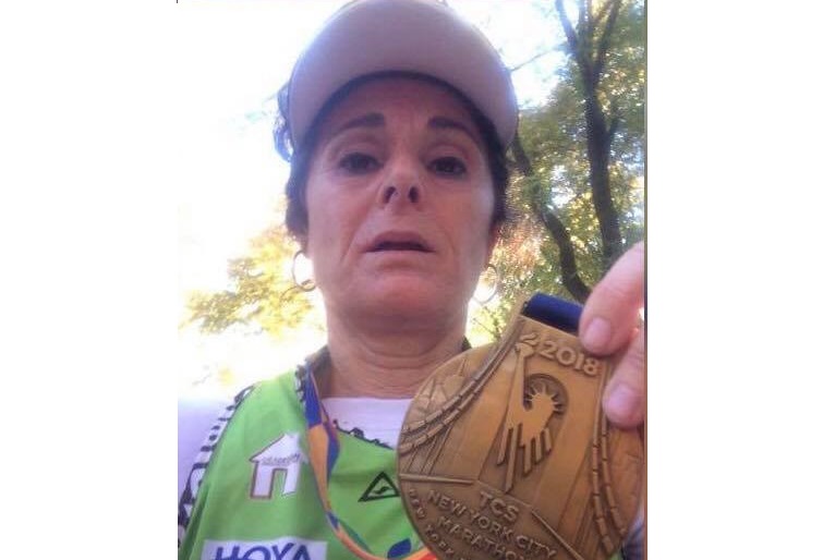 Lorella Atzeni, castellettese, ha corso la maratona di New York
