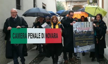 La protesta dei penalisti novaresi