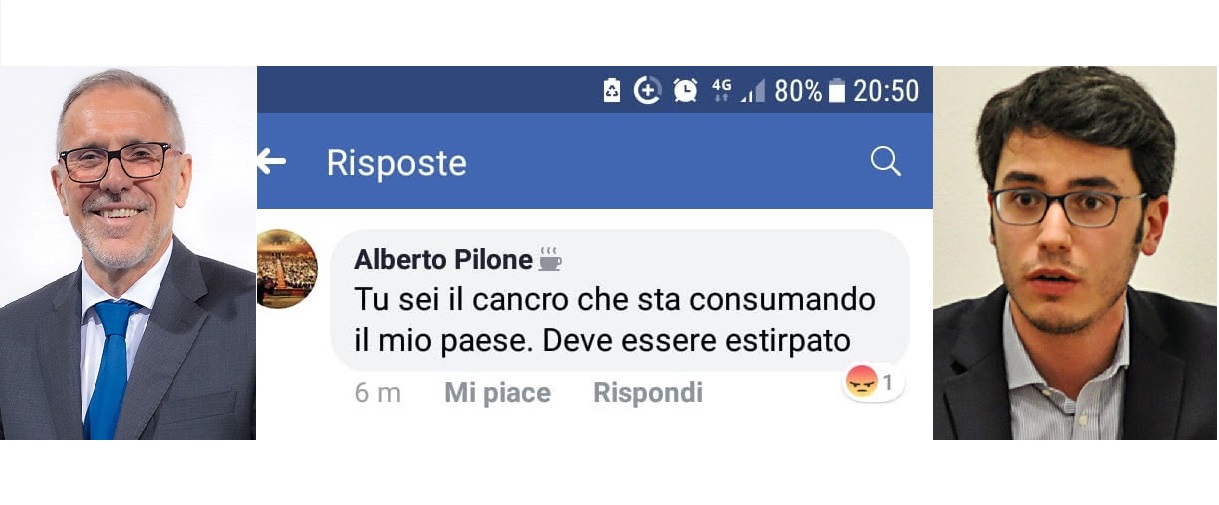 Pilone shock: “Arlunno, sei un cancro da estirpare”