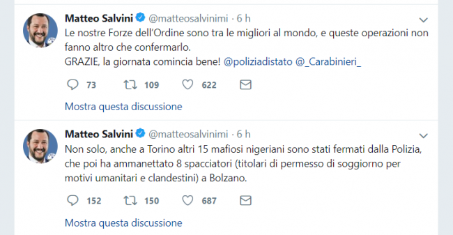 Matteo Salvini twitta, il Procuratore di Torino risponde: “Contro la prassi”