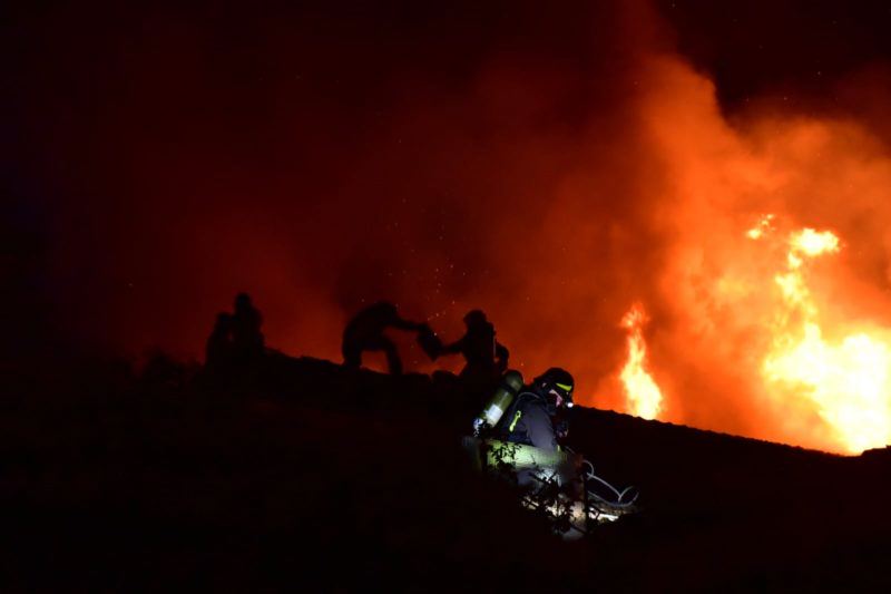 Incendio Ghemme: il video del pauroso rogo