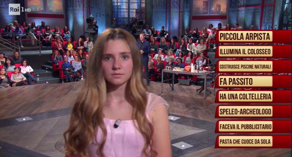 Bambina castellettese in onda in tv e protagonista di spettacoli e televisione