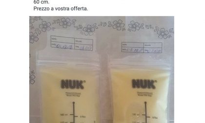 "Vendo latte materno mio, congelato, a 1 euro al litro"