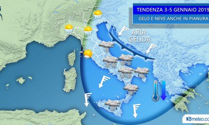 Meteo: dopo Capodanno arriva il freddo