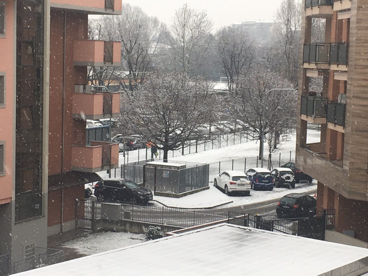Nevicata in città, ma senza grossi disagi