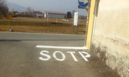 Cantonieri distratti scrivono SOTP anziché STOP