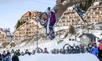 Sulle piste di Prato Nevoso il primo salto mortale al mondo su una sedia a rotelle