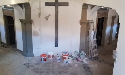 Cimitero di Trecate: proseguono i lavori di restauro