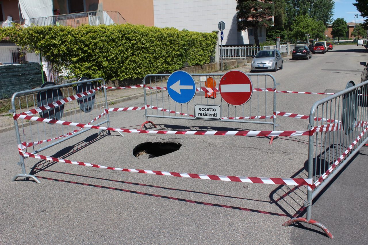 Cedimenti stradali in città