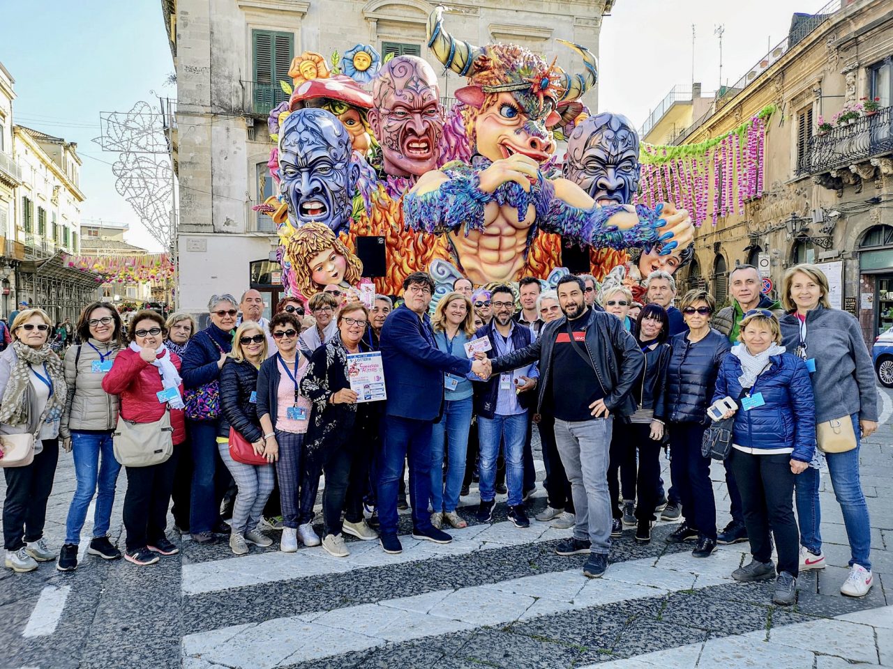 Re Biscottino ad Acireale al Carnevale dei fiori