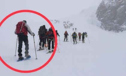 Massimo Peressini disperso: ecco l’ultima foto scattata prima di scomparire sul Monte Rosa