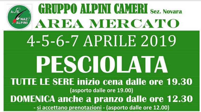 “Pesciolata” Alpina a Cameri