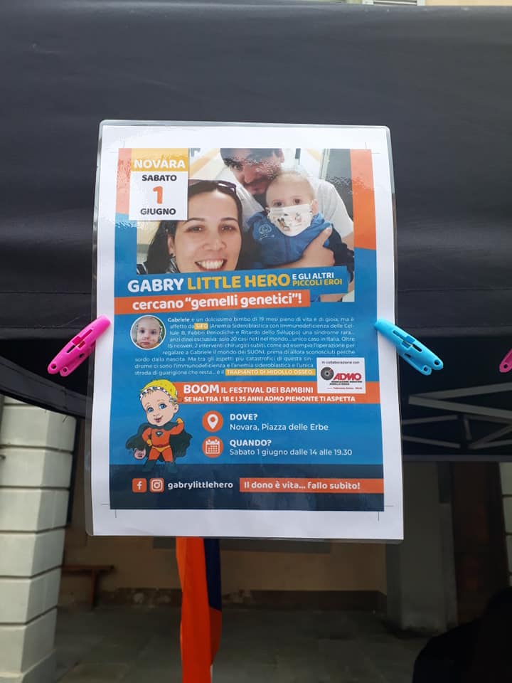 Novara aiuta Gabry a trovare un donatore di midollo: dove e quando