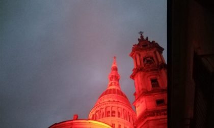 La Cupola di San Gaudenzio si illumina di granata!