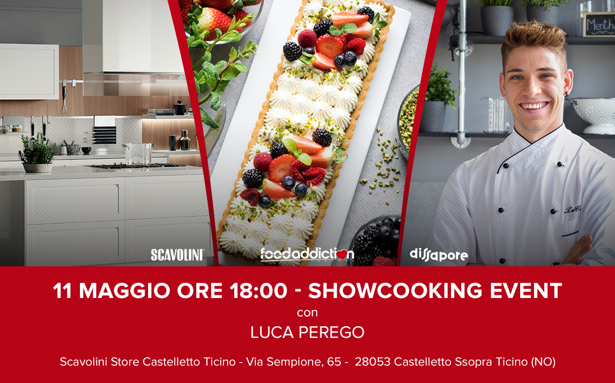 Pasticceria creativa alla Scavolini di Castelletto con Luca Perego