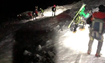 Alpinisti bloccati dal buio e dal ghiaccio