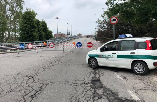 chiuso il cavalcavia di Sant'Agabio