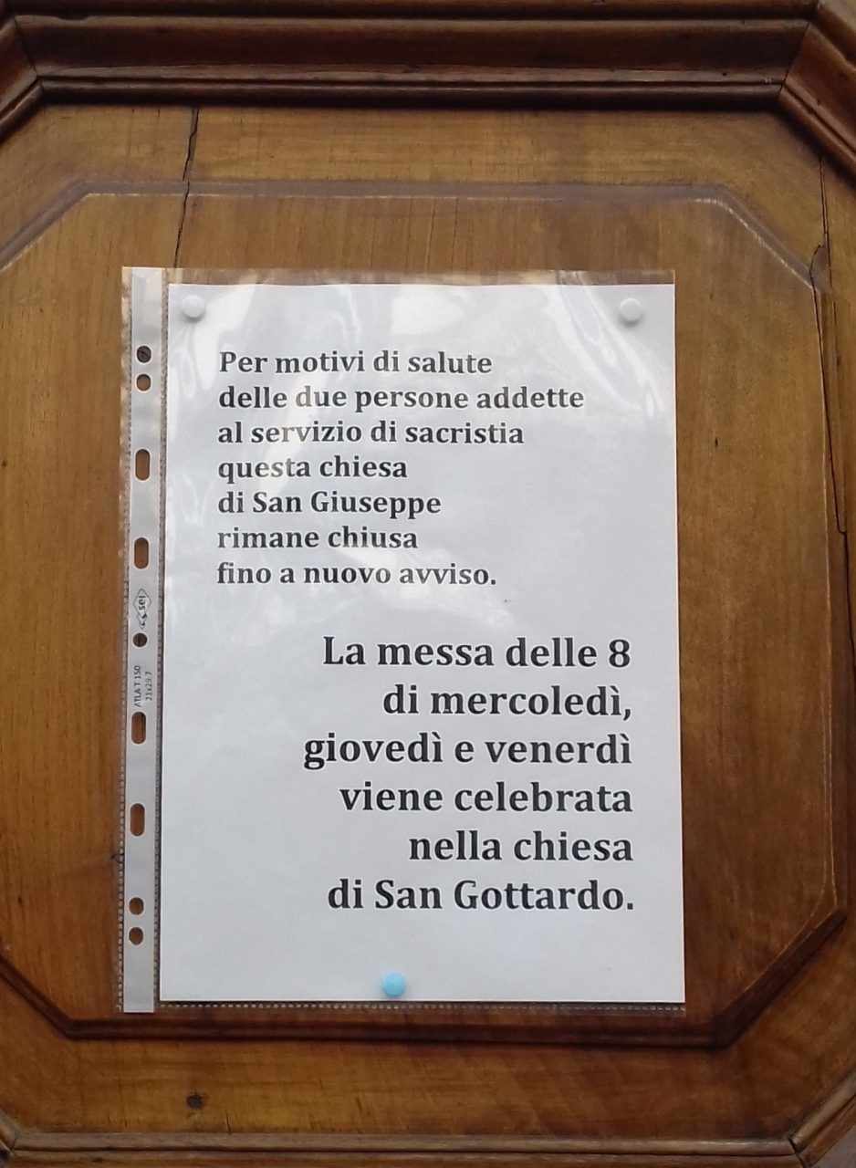 Il sacrista s’infortuna, chiude la chiesa a Borgomanero
