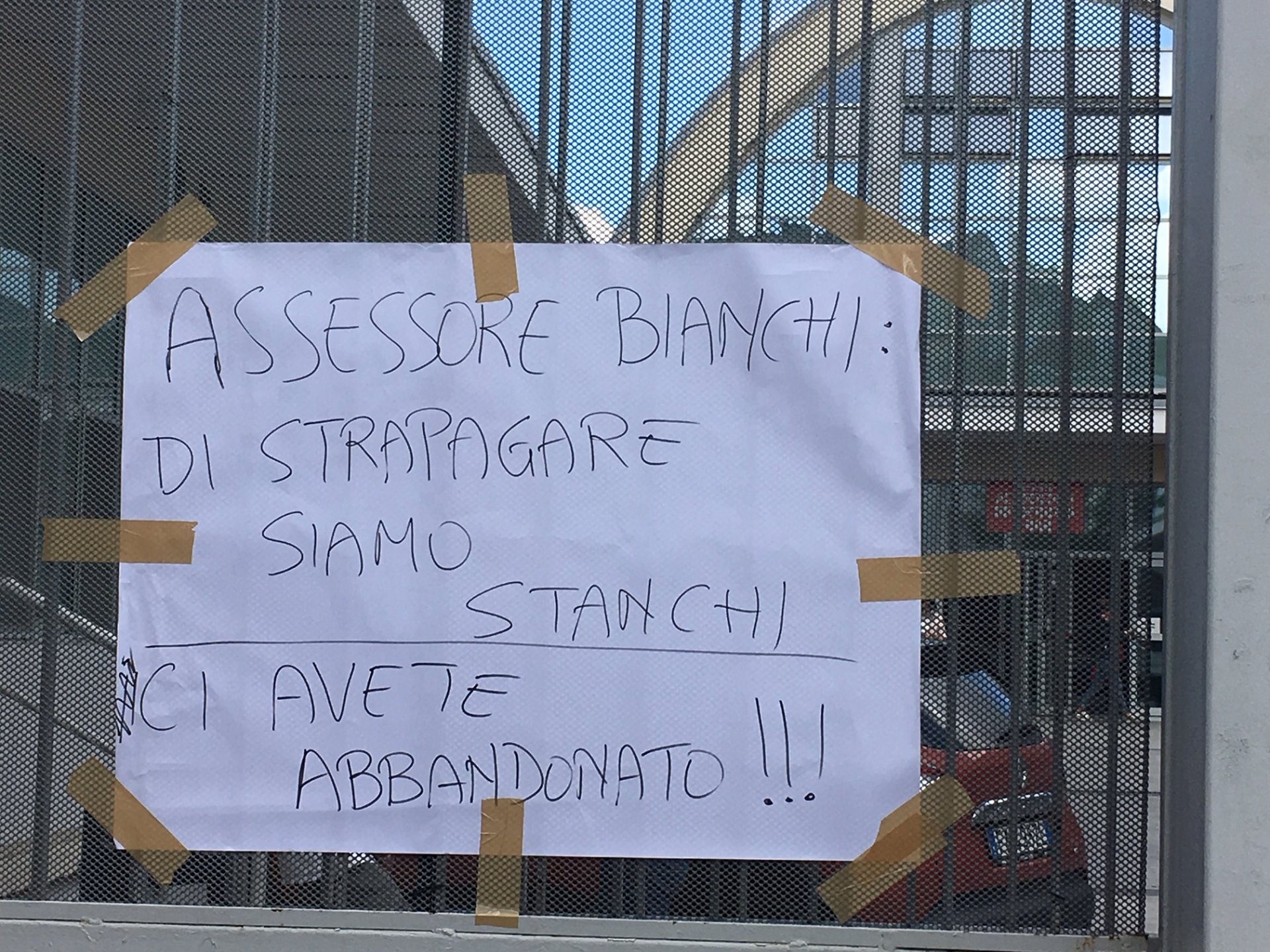 protesta Mercato coperto 1
