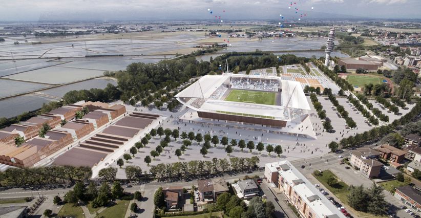 Sei progetti per lo stadio "Piola" di Novara