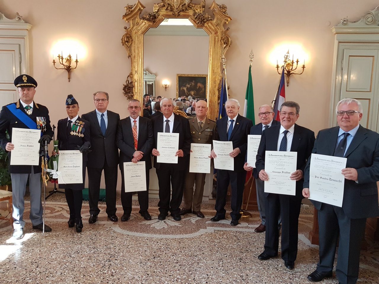 Onorificenze “al merito della Repubblica”, la cerimonia a Novara