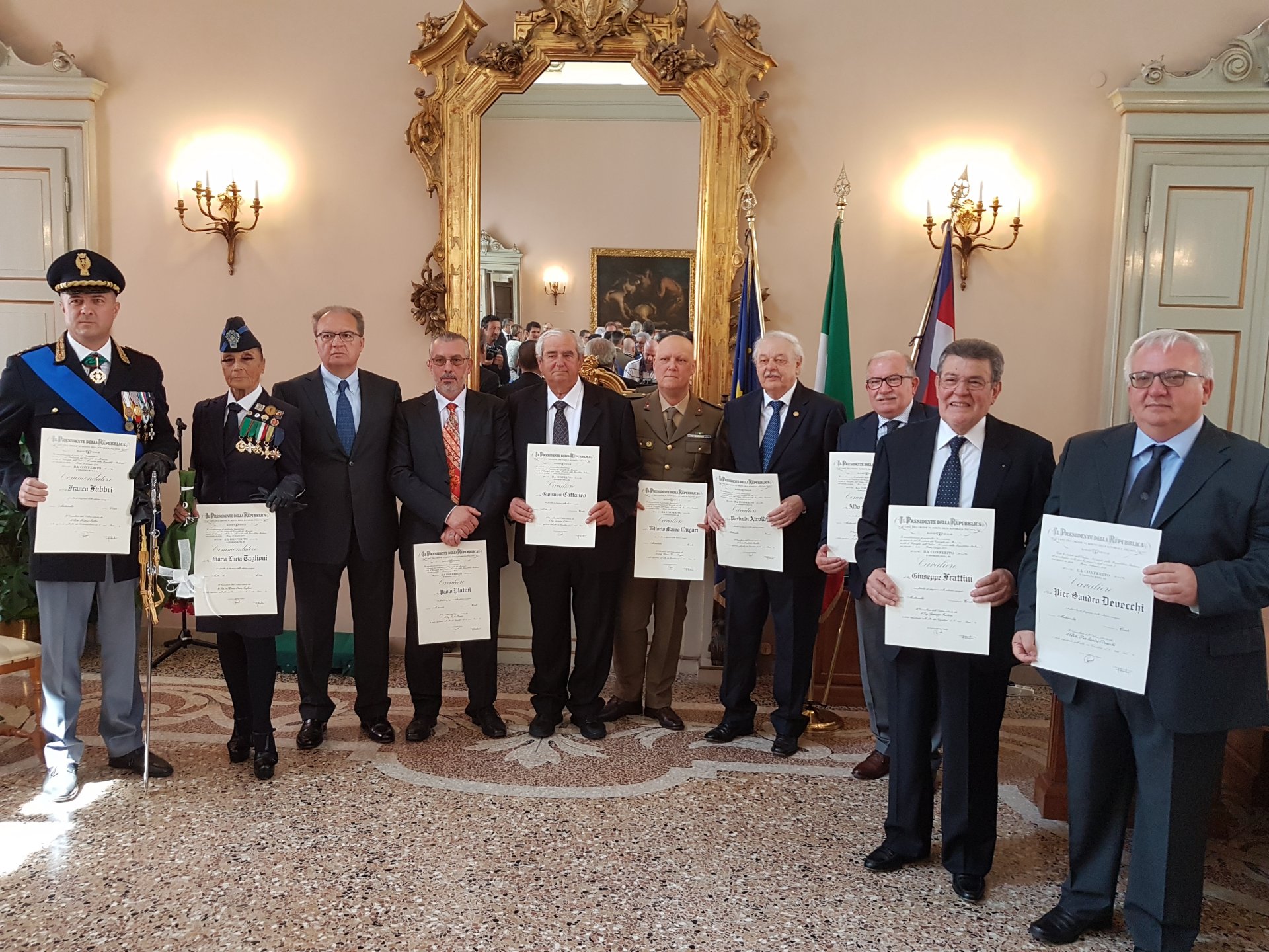Onorificenze al merito della Repubblica, Novara 2 giugno 2019