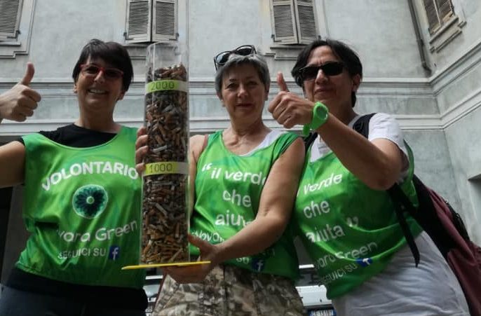 Novara green: in centro raccolti oltre 15mila mozziconi di sigarette