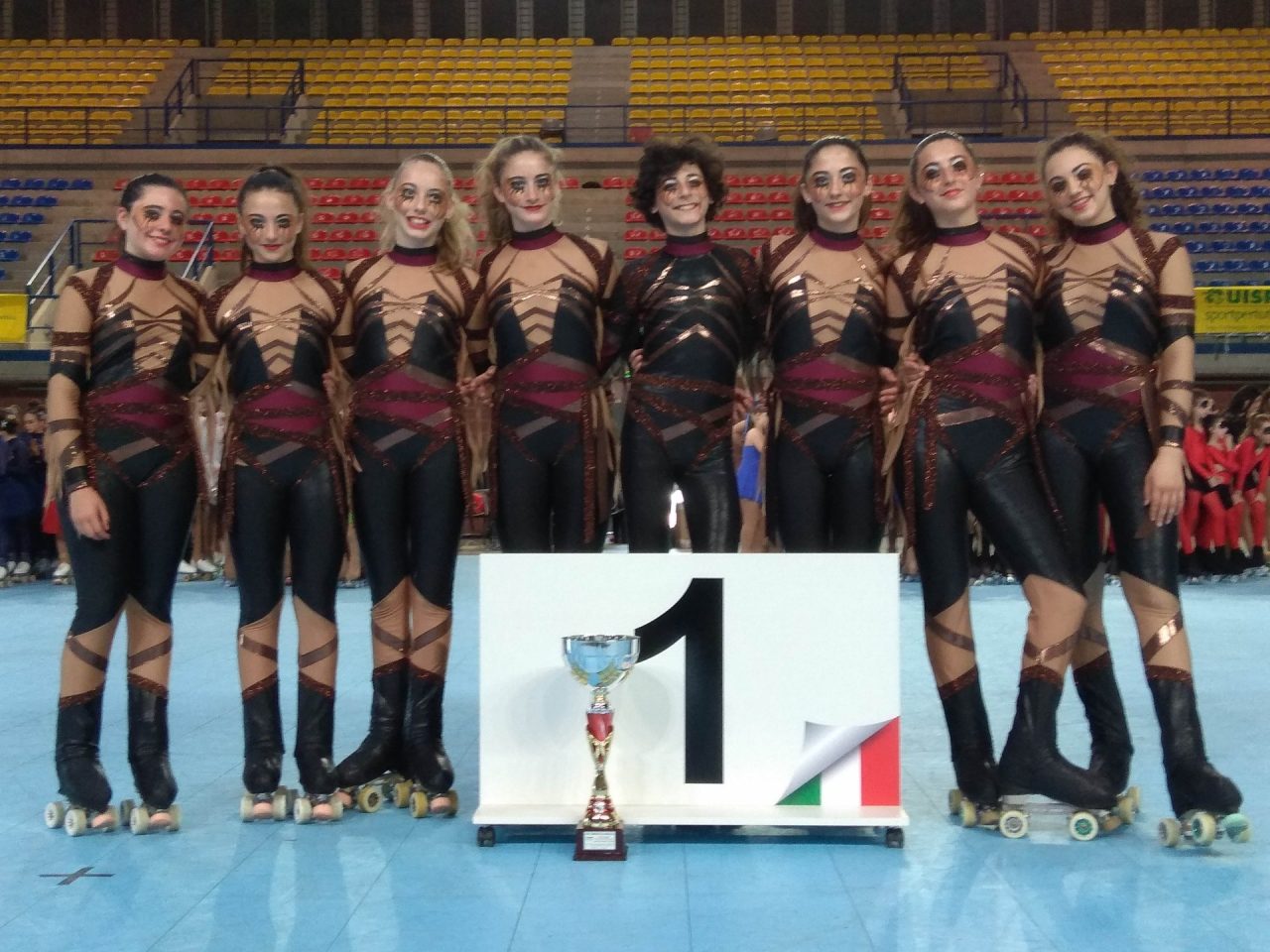 San Giacomo trionfa a Mantonva con la squadra di pattinaggio