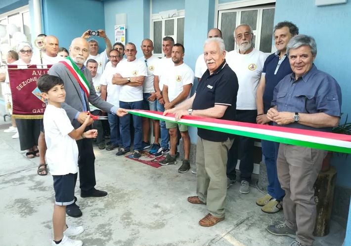 Taglio del nastro alla sede Avis di Gattico
