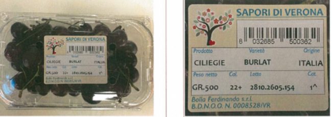 Bennet ritira ciliegie fresche: presenza di pesticidi