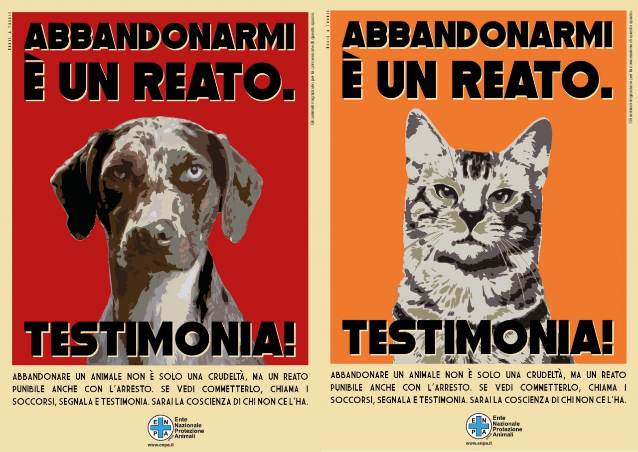 Campagna Enpa: “Abbandonarmi è un reato: testimonia!”
