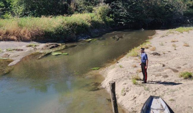 Cadavere in avanzato stato di decomposizione rinvenuto nel torrente Terdoppio