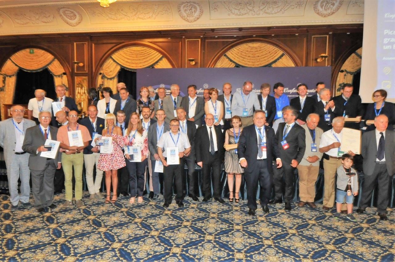 Confartigianato premia i suoi imprenditori e dirigenti storici