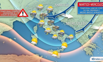 Meteo, da martedì stop al grande caldo: arrivano i temporali