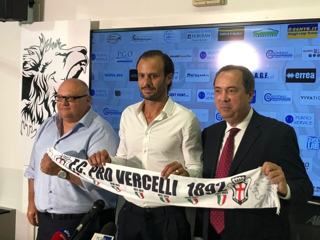 Alberto Gilardino nuovo allenatore della Pro Vercelli