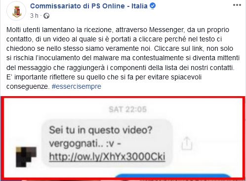 “Sei tu in questo video? Vergognati” Non cliccate!