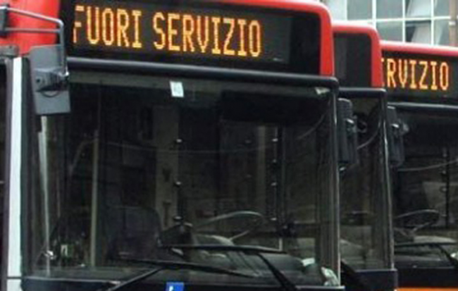 Oggi sciopero dei trasporti