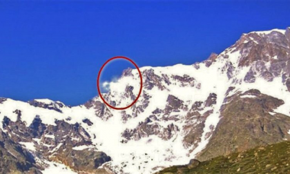 Allarme clima: sul Rosa si staccano blocchi di ghiaccio
